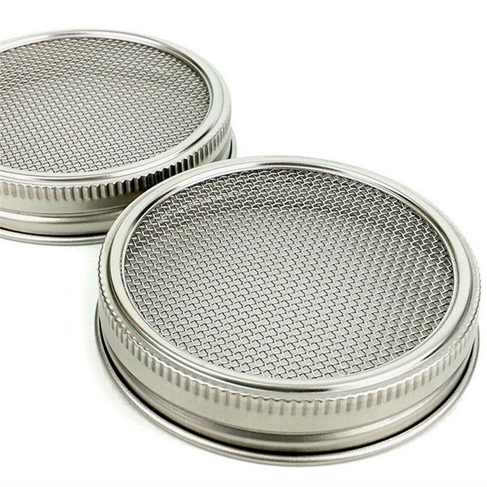 Nắp Lưới Bằng Thép Không Gỉ Cho Chậu Trồng Cây Mason Jar
