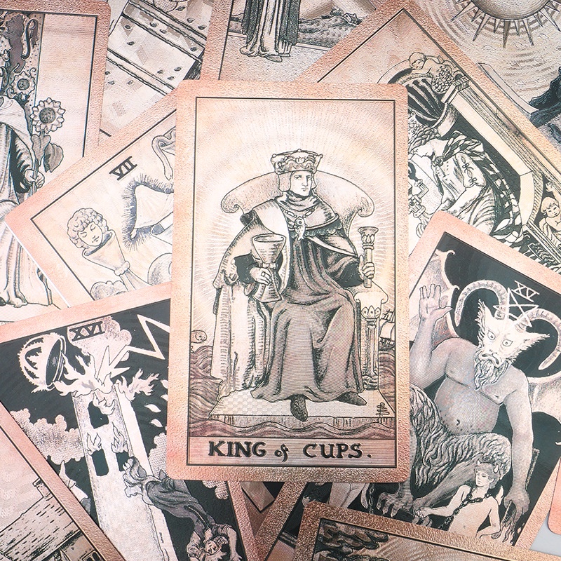 Bộ Bài Tarot Thiết Kế Màu Vàng Độc Đáo Cao Cấp