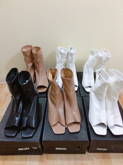 BOOT LỬNG DA MỀM HỞ MŨI GÓT DẸT 7 PHÂN_X21 (KHÔNG KHÓA) | BigBuy360 - bigbuy360.vn