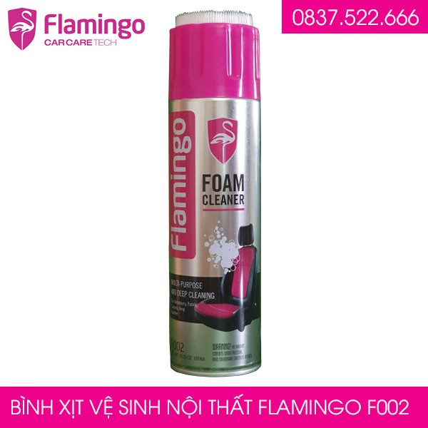 Chai Vệ Sinh Ghế Da Nội Thất Ô Tô Flamingo F002 650ml CHÍNH HÃNG