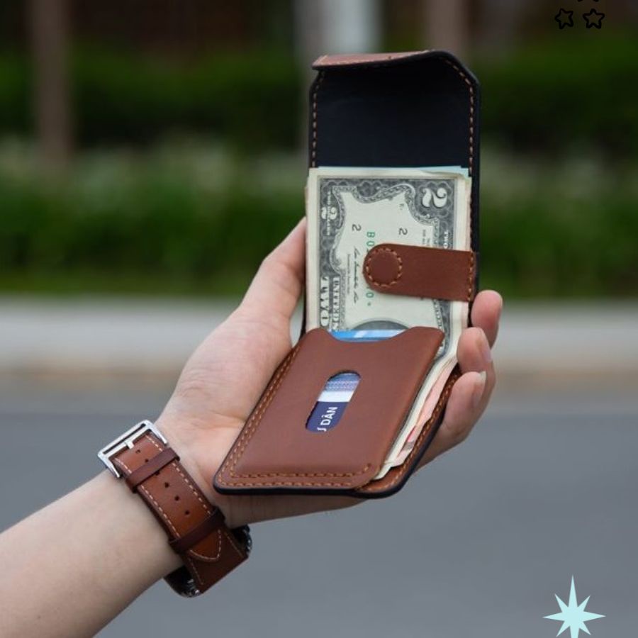 Ví Nam Đứng Mini Da Bò Cao Cấp - Bóp Nam Tặng Kèm Hộp Dùng Làm Quà Tặng SEN3 - Lambos_store