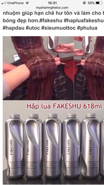 Ủ tóc lụa tơ tằm Fakeshu