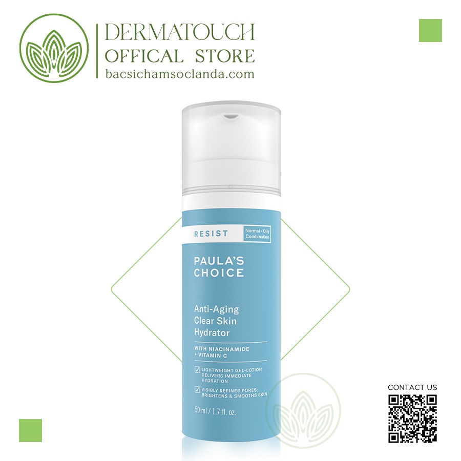 Kem dưỡng ẩm chống lão hóa Paula’s Choice Resist Anti-Aging Clear Skin Hydrator