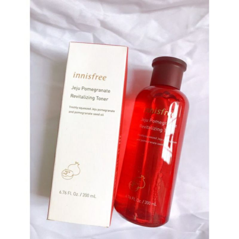 Nước Hoa Hồng Lựu Đỏ, Toner Lựu Đỏ Innisfree 200ml Cấp Ẩm, Se Khít Lỗ Chân Lông