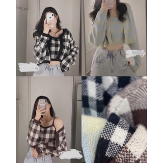 Set áo cadigan 2s len 4 màu cực xinh mua 1 được 2