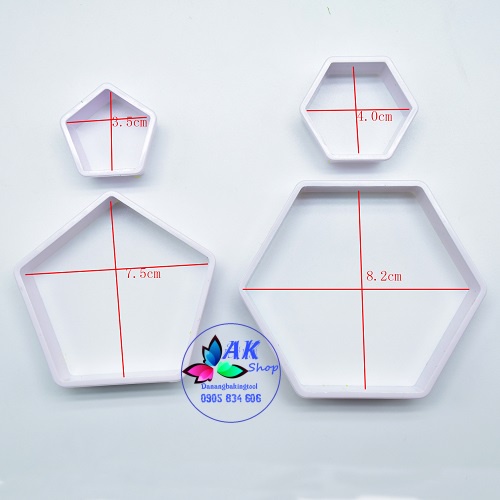 SET 4 KHUÔN CUTTER NHỰA