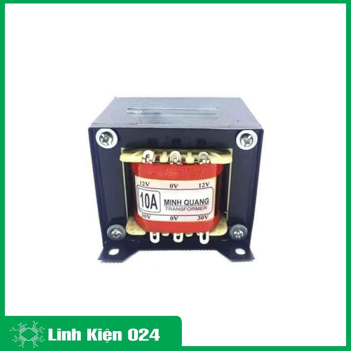 Biến áp 10A đối xứng 12V 0V 12V, 30V 0V 30V