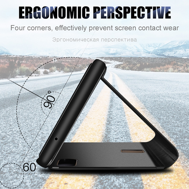 For Xiaomi Redmi Note 11 Pro Case Smart Mirror Magnetic Flip Cover RedmiNote11 11Pro 5G 11S 4G Stand Shockproof Coque