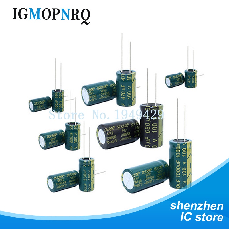 Tụ Điện Nhôm Tần Số Cao 10V 16V 25V 35V 50V 400V 100UF 220UF 330UF 470UF 680UF 1000UF 150
