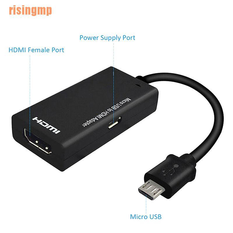 Cáp Chuyển Đổi Từ Micro Usb 2.0 Sang Hdmi Hdtv Tv Hd Cho Samsung Lg S7