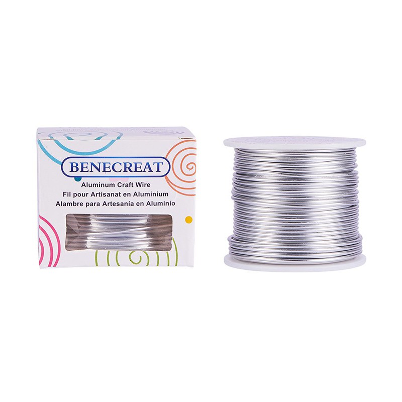 Ready Stock 30m Aluminum Wire 2mm Anodized Jewelry Craft Making Beading Floral Colored Wires 12 Gauge for Necklace Bracelet Making Home Crafts