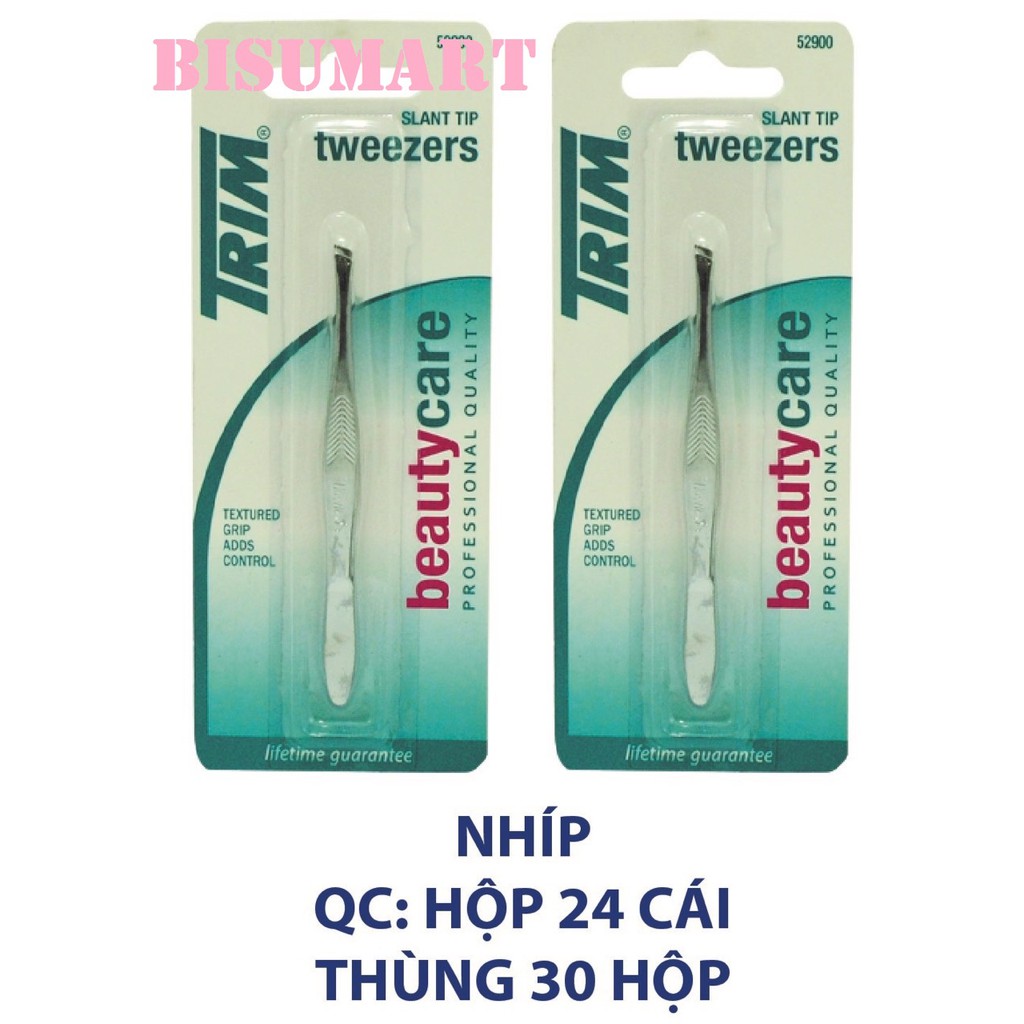 Nhíp nhổ lông và tóc bạc TRIM (MỸ) bằng thép không gỉ