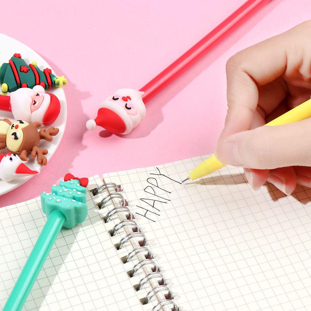 CHOOKEY Bút Mực Đen Họa Tiết Giáng Sinh Sáng Tạo
