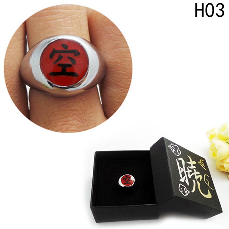 Nhẫn Hợp Kim Hóa Trang Naruto Akatsuki Uchiha Itachi Zhu