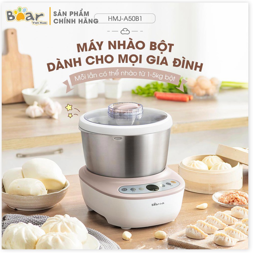 ⭐ Máy Nhào Bột/Máy Nhồi Bột tự động 3.5L cao cấp Bear HMJ-A35M1 - Bảo hành chính Hãng 12 tháng ⭐ Freeship