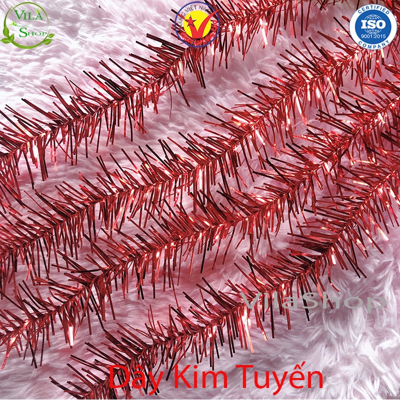 [ 7 Màu ] Dây Kim Tuyến Trang Trí Tết, Sinh Nhật, Noel - Kích Thước Dài 150cm