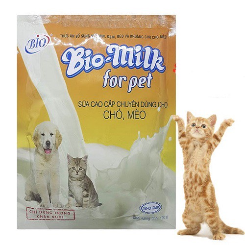 Sữa Bột Bio Milk cho chó mèo gói 100gr