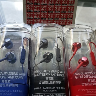 TAI NGHE SONY MDR-EX250AP CHÍNH HÃNG