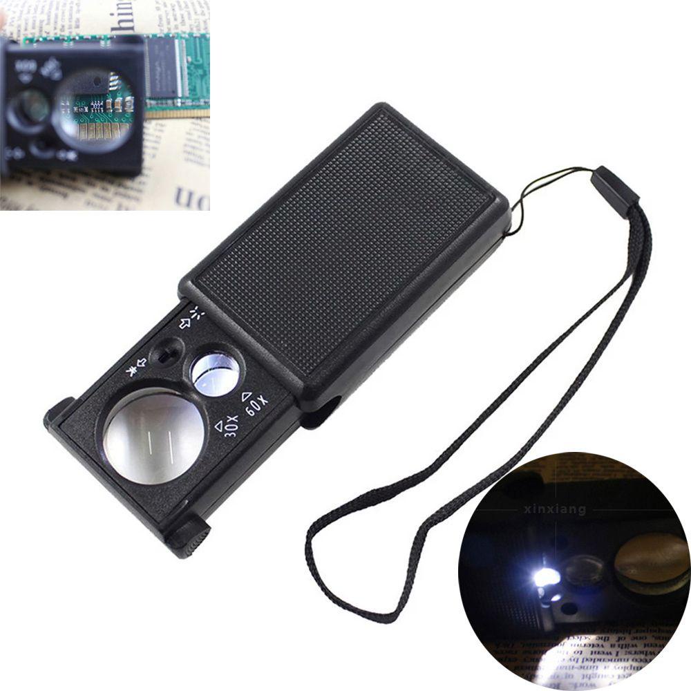 Kính Hiển Vi Mini Bỏ Túi Có Đèn LED Tiện Dụng