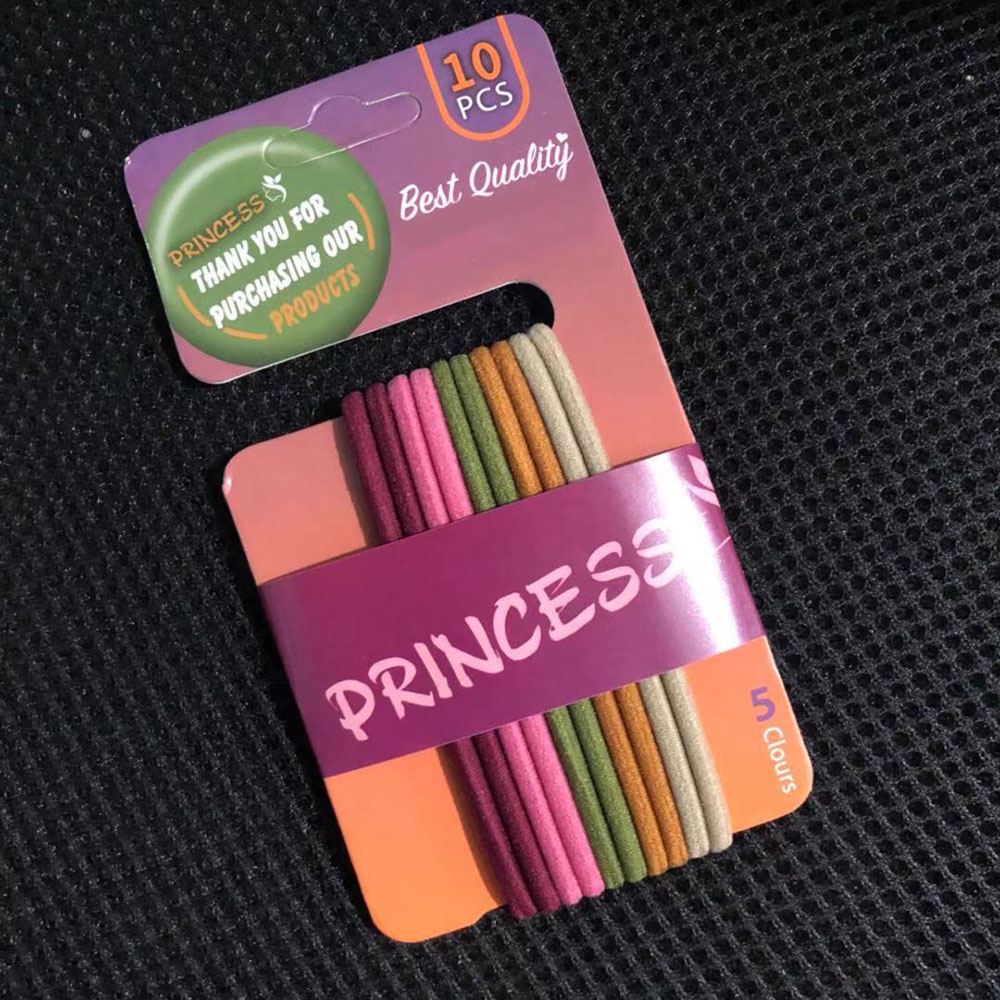 Set 10 Dây Buộc Tóc Nylon Nhiều Màu Sắc