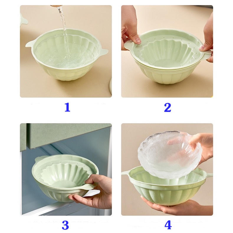 Khuôn Tô Nhựa Làm Đá Lạnh Lớn Và Nhỏ