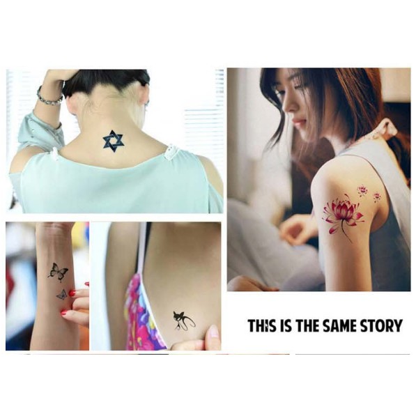 Set 30 Hình Xăm Dán, Miếng Dán Tatoo, Sticker , Hình Dán Tatoo Cực độc, Mẫu Mã Đa Dạng Như Hình Xăm Thật