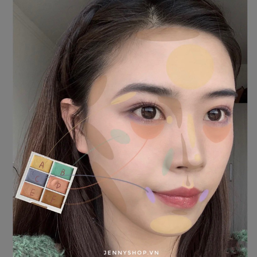 Bảng Kem Che Khuyết Điểm 6 Ô Nyx Color Correcting Concealer