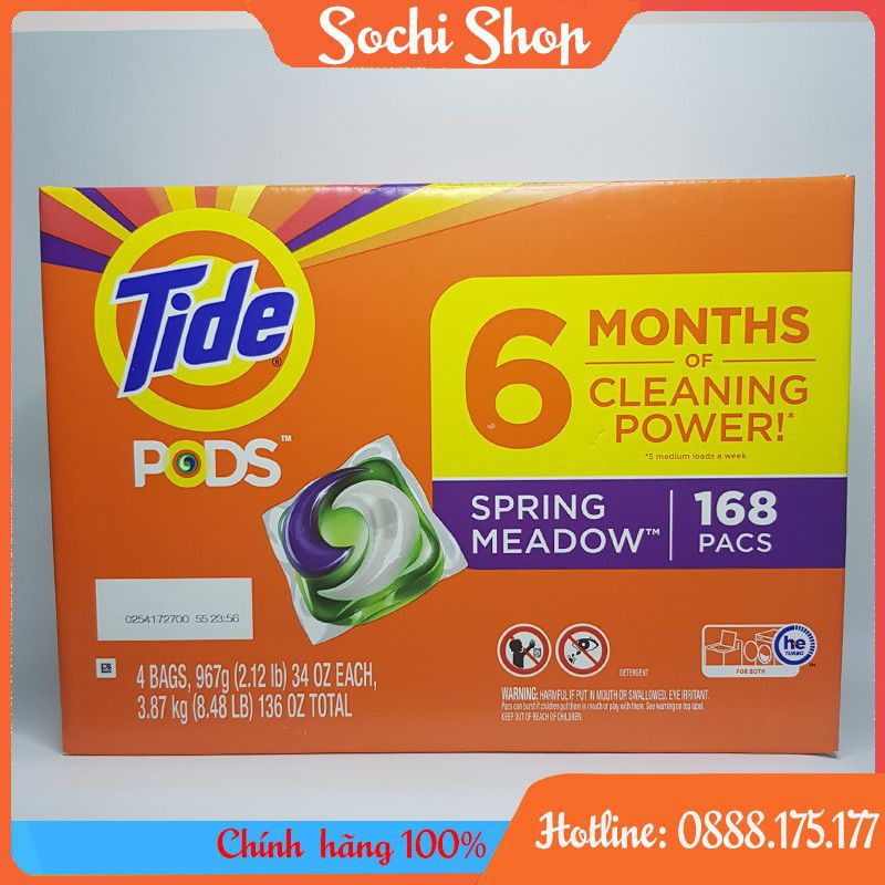 Viên giặt Tide Pod 42 viên xuất xứ Mỹ