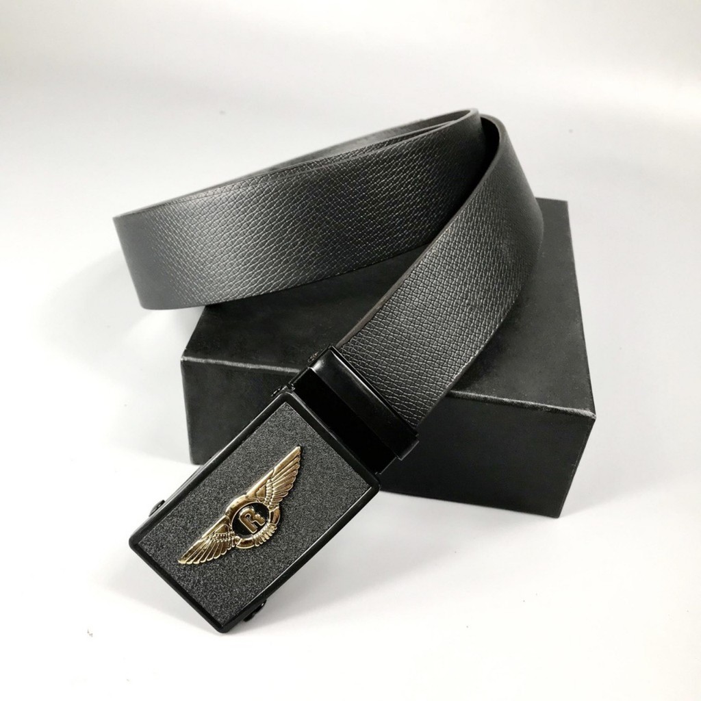 Thắt lưng da nam khóa tự động, Mặt khóa chống gỉ RollJoy