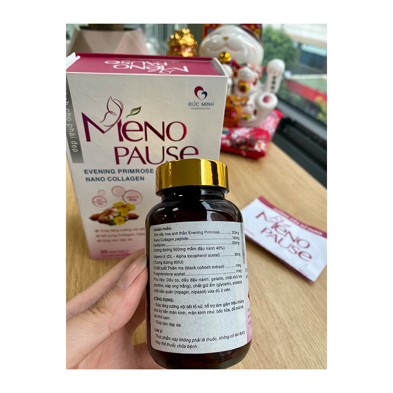 Viên uống điều hòa, cân bằng nội tiết tố nữ Ménopause với mầm đậu nành - Hộp 30 viên - PharmaOTC