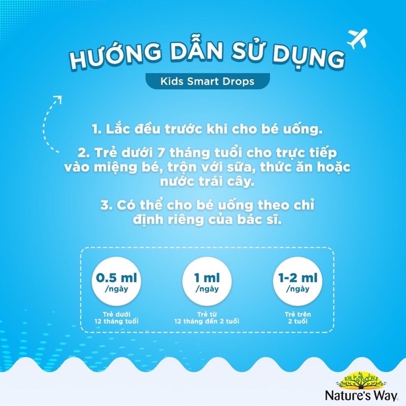 [Chính Hãng] Nature's Way Kids Smart Drops DHA - Tăng cường phát triển não bộ cho bé (ÚC)