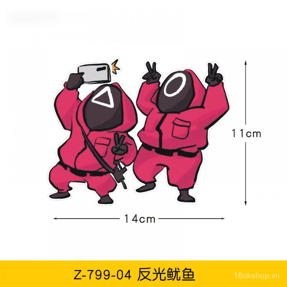 Miếng dán trang trí xe hơi kiểu hoạt hình đáng yêu đa năng