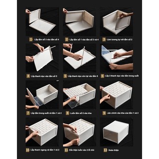 [Rẻ vô địch ]Hộp đựng giày nhựa cứng trong suốt có thoáng khí phí sau