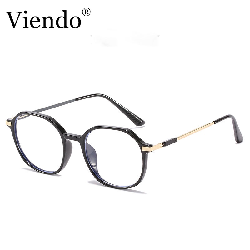 Gọng kính nhựa dẻo nam nữ VIENDO mắt vuông đổi màu chống ánh sáng xanh màu sắc thời trang kính cận có độ cắt theo yêu cầu