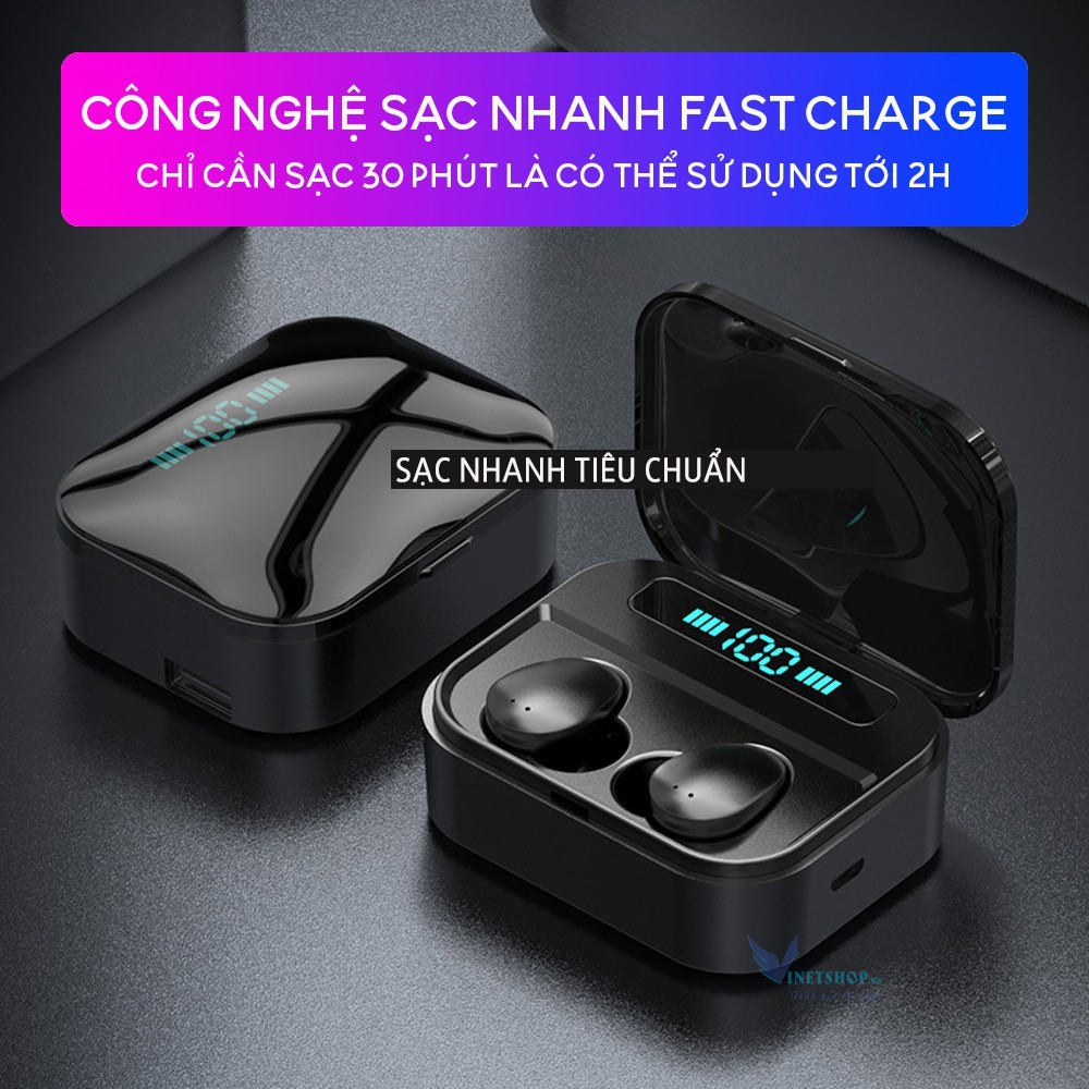 Tai Nghe Bluetooth Cảm Ứng TOUCH TWINS X7 5.0 Kiêm sạc dự phòng -Headphone Store -dc3873