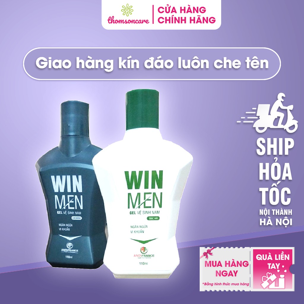 Dung dịch vệ sinh nam Winmen - Vệ sinh vùng kín, Gel vệ sinh nam Win men