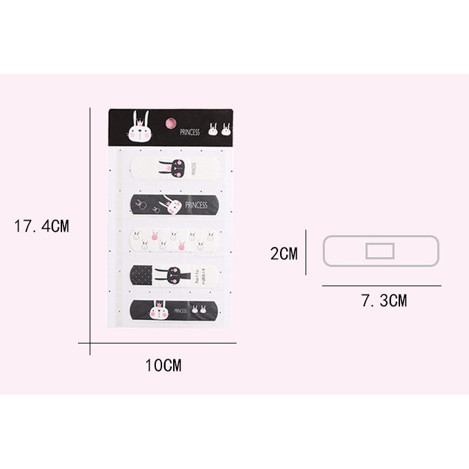 (Set = 5 miếng) Set băng gâu dán vết thương kute, Băng urgo dễ thương