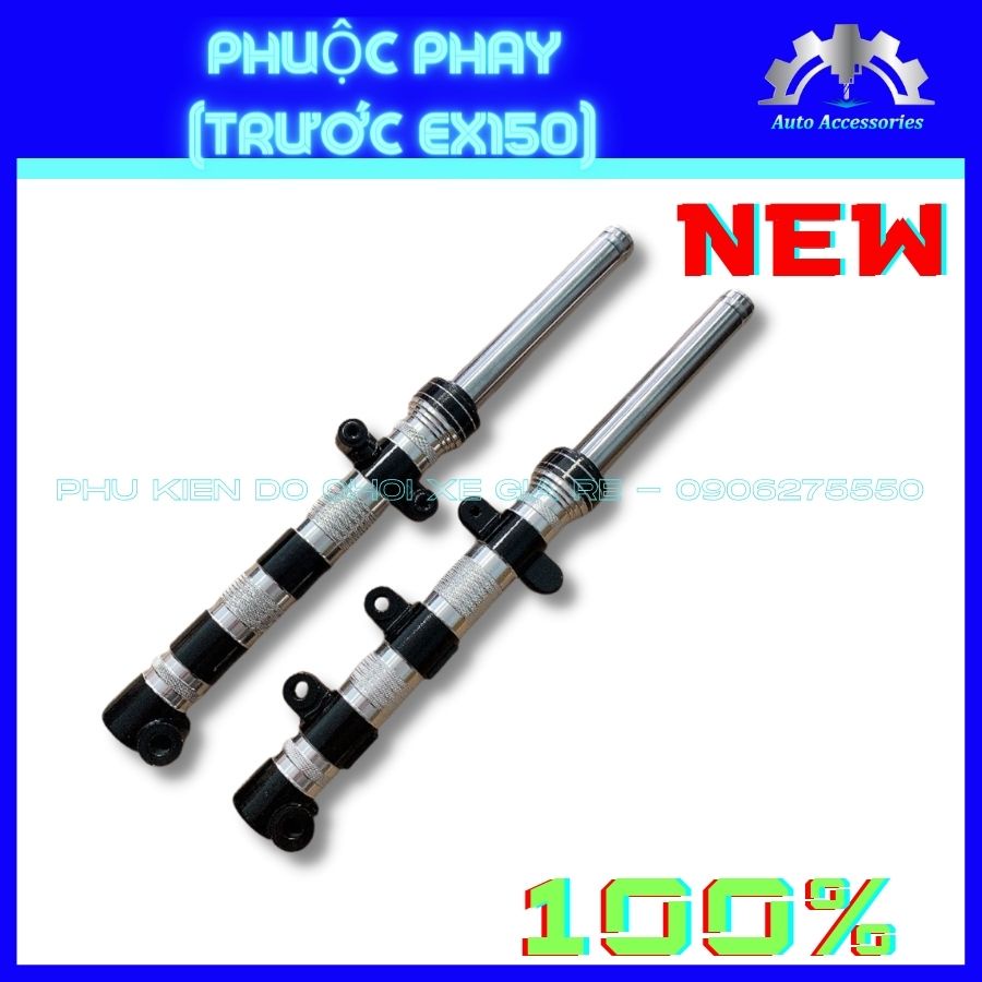 HÓT 100% - Phuộc Phay - Phuộc Trước Exciter 150 Ex150, gắn trước như Zin, Phay sắc xảo, độ nhúng êm ái, bền chắc đẹp