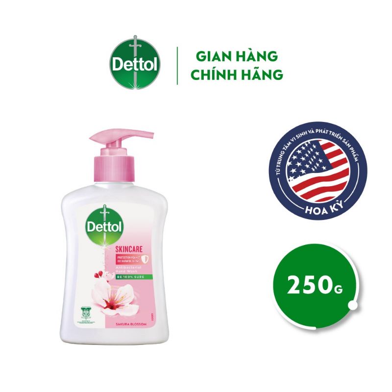 250g- Nước rửa tay Dettol hương HOA ANH ĐÀO