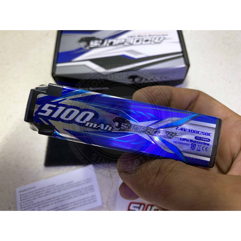Pin ShortCase SUNPADOW 2s 7.4V 5100mAh 100C