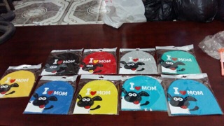 Mũ cừu I love Mom and Dad