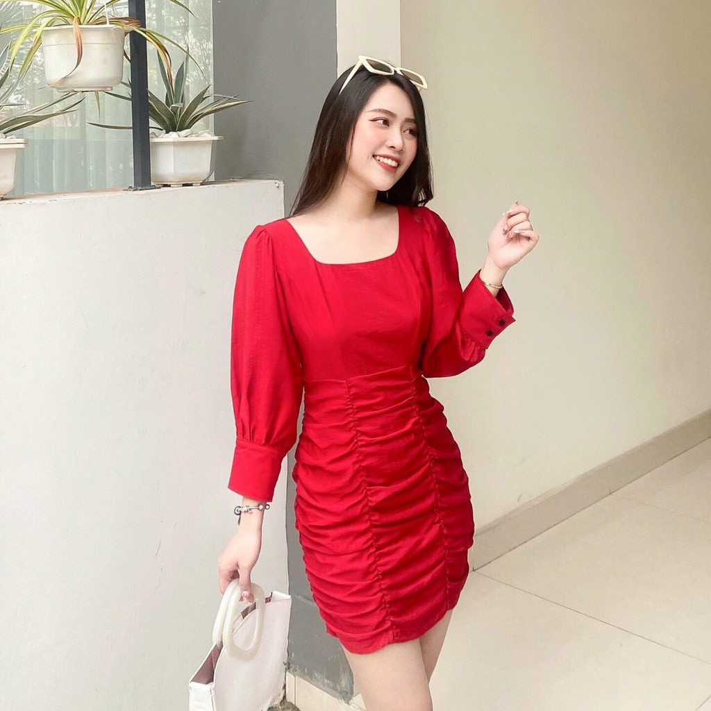 ĐẦM BODY NHÚN EO DÀI TAY - LIKEHER