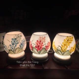 Đèn xông tinh dầu đế gỗ size to