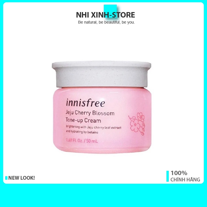 Kem Dưỡng Trắng Da Nâng Tone Innisfree Jeju Cherry Blossom Tone-Up Cream