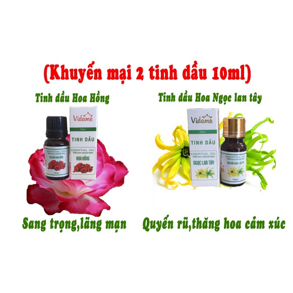 Khuyến mại 2 tinh dầu Hoa hồng - ngọc lan tây