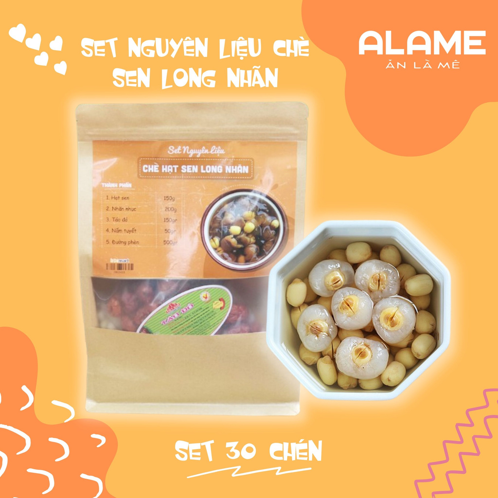 Sét chè sen Long Nhãn (Set 30 chén) tại Alame.vn, Nấu ăn & làm bánh, nấu và làm dễ dàng vô cùng hấp dẫn