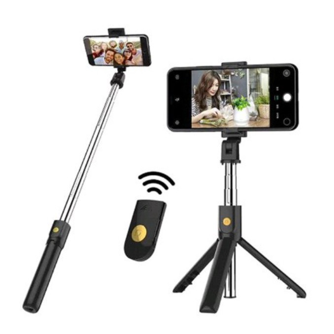 Gậy Tự Sướng Đứng  kèm đồ bấm Bluetooth - Selfie Tripod K07 3 In 1 - K07 Mới Nhất [GẬY TỰ S | BigBuy360 - bigbuy360.vn