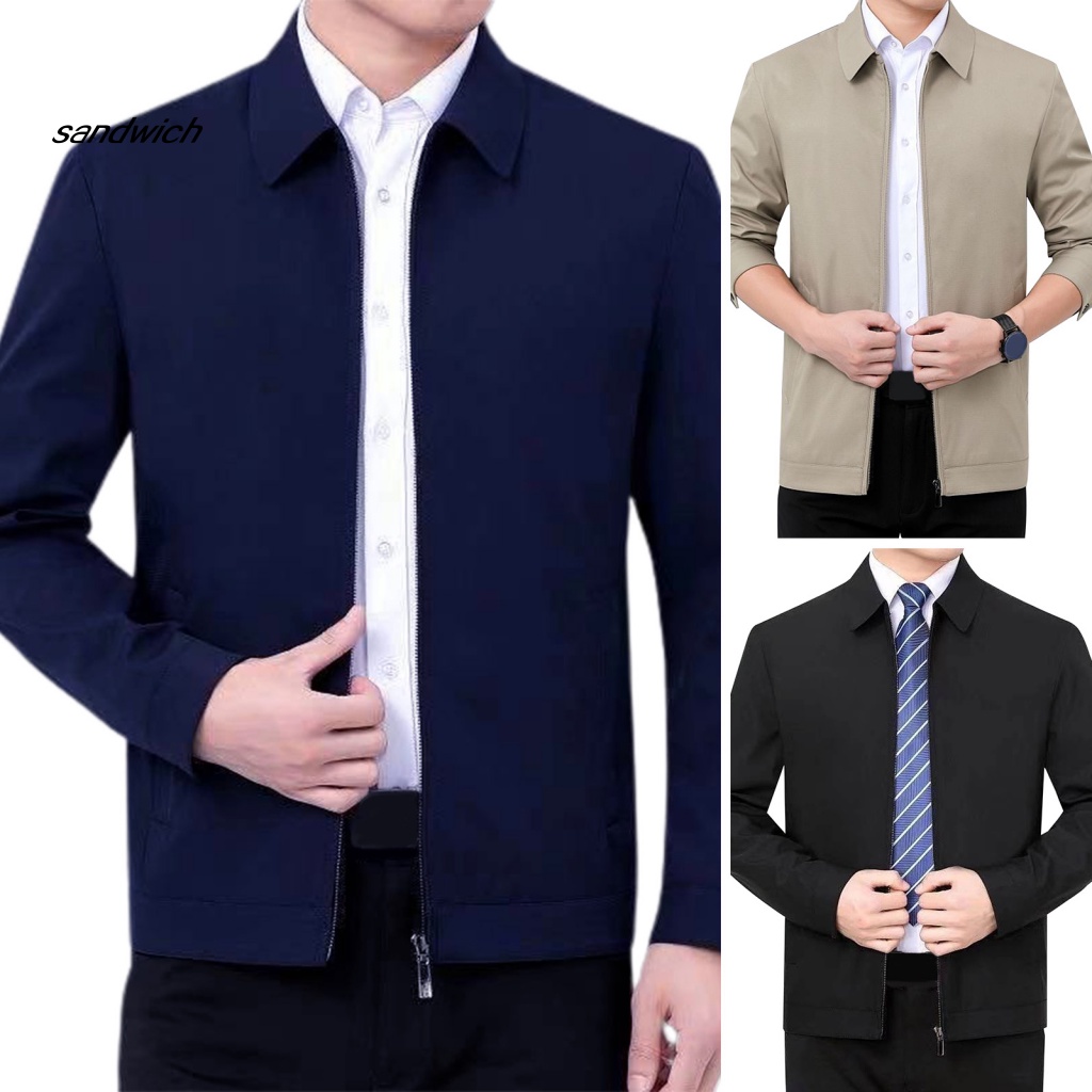 Áo Khoác Cổ Bẻ Thời Trang Công Sở Thanh Lịch Cho Nam