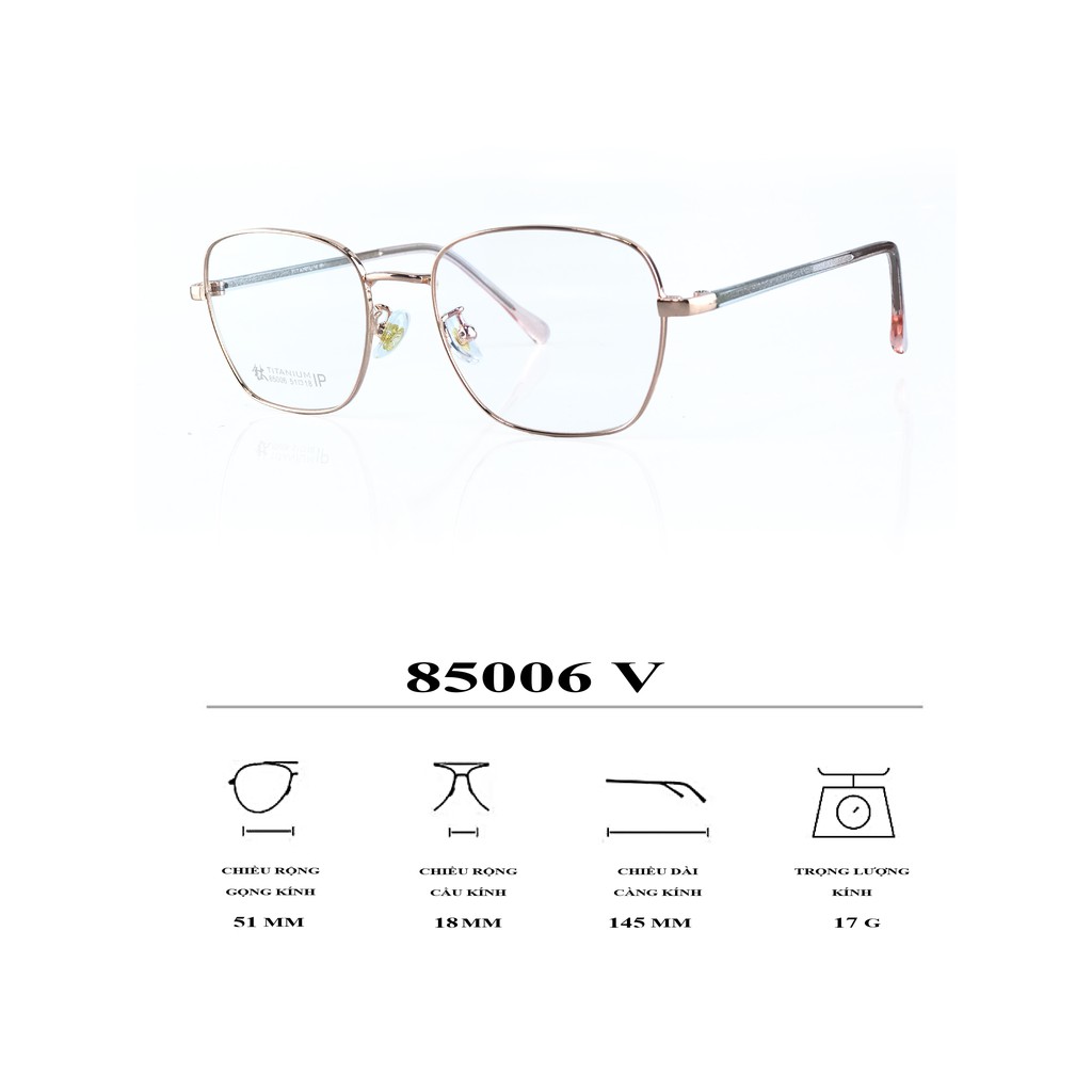 Gọng kính Ovan Titanium Ouress 85006V Bền Đẹp Trendy