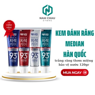 Kem đánh răng MEDIAN 93 Hàn Quốc làm trắng thơm miệng bảo vệ nướu 120gr NPP Nam Châu